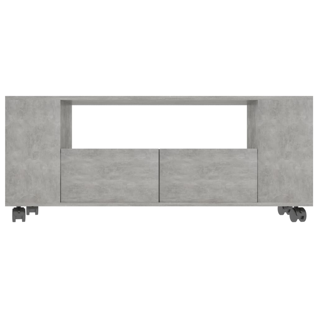 TV-Schrank Betongrau 120x35x43 cm Holzwerkstoff