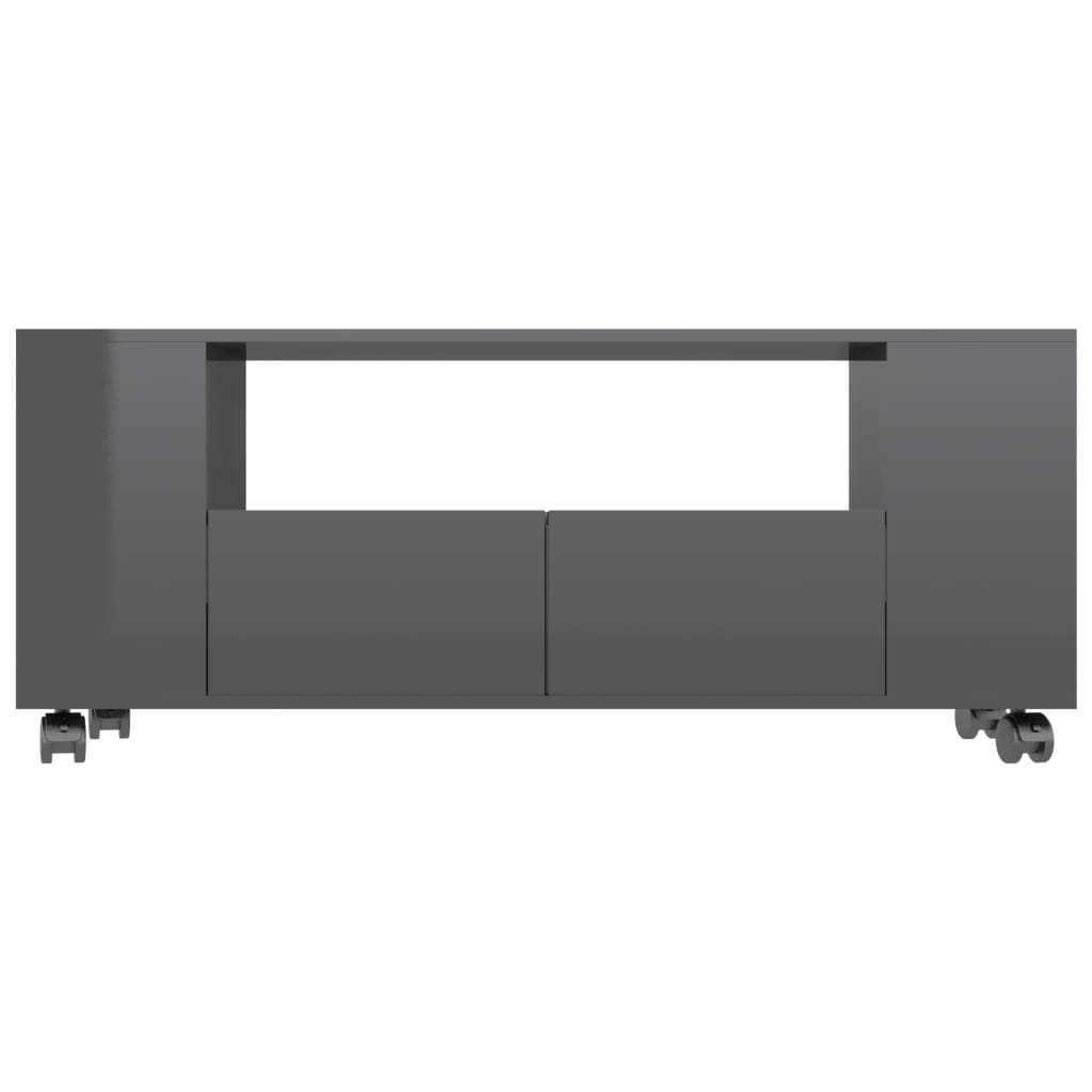 TV-Schrank Hochglanz-Grau 120x35x43 cm Holzwerkstoff