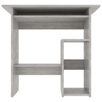 Thumbnail for Schreibtisch Betongrau 80x45x74 cm Holzwerkstoff