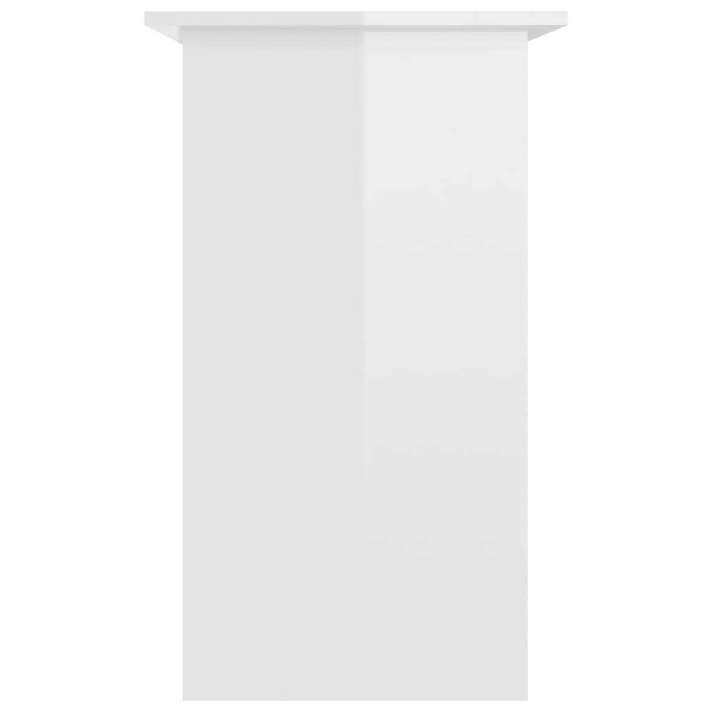 Schreibtisch Hochglanz-Weiß 80x45x74 cm Holzwerkstoff