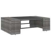 Thumbnail for 2-tlg. Garten-Lounge-Set Poly Rattan Grau