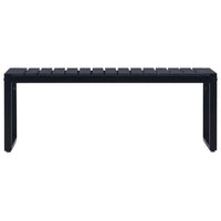 Thumbnail for Gartenbank 120,5 cm PS-Platte Schwarz