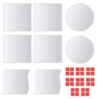 Thumbnail for 16-tlg. Spiegelfliesen-Set Verschiedene Formen Glas