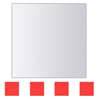Thumbnail for 48-tlg. Spiegelfliesen-Set Quadratisch Glas