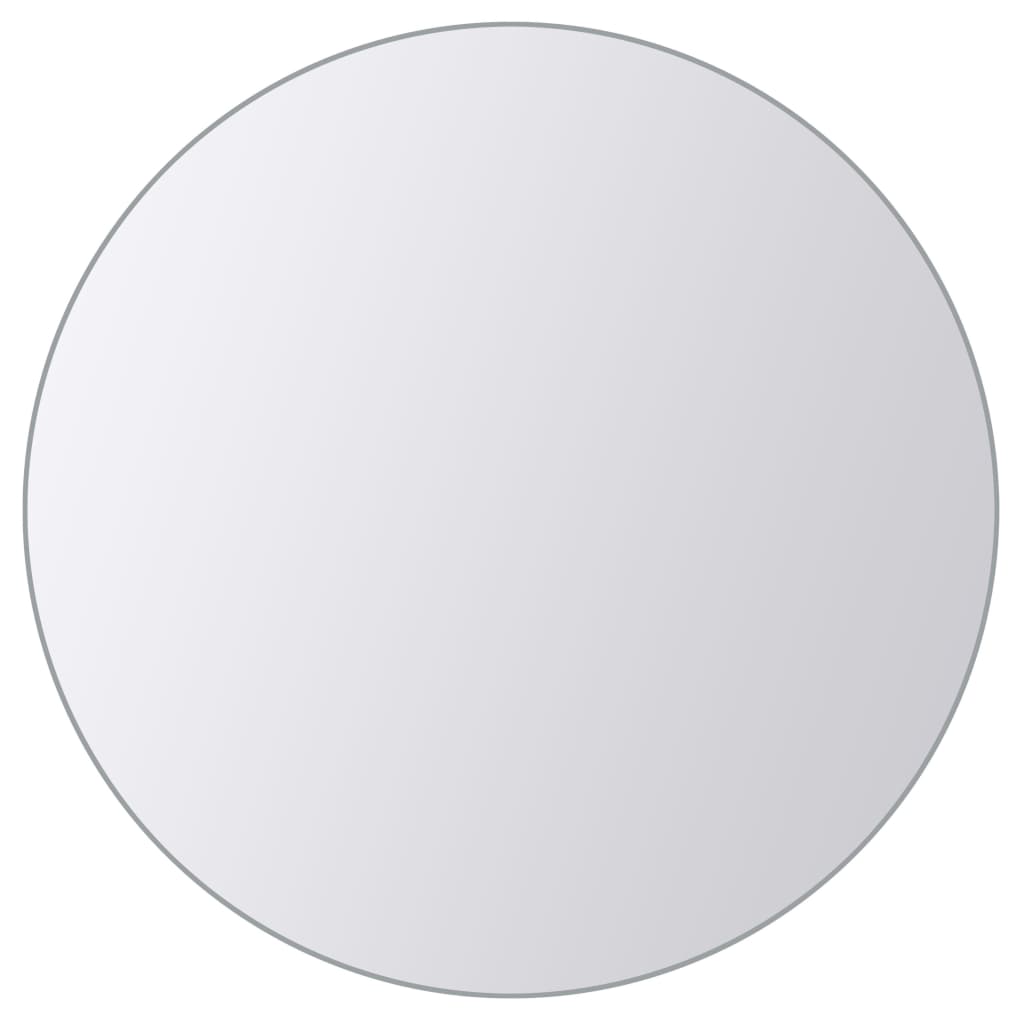 16-tlg. Spiegelfliesen-Set Rund Glas