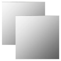 Thumbnail for Wandspiegel 2 Stk. 60x60 cm Quadratisch Glas