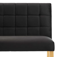 Thumbnail for Bank 140 cm Schwarz Samt