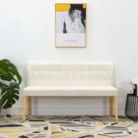 Thumbnail for Bank 140 cm Creme Samt