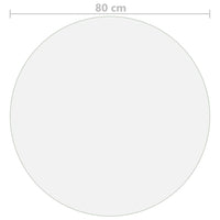 Thumbnail for Tischfolie Transparent Ø 80 cm 2 mm PVC