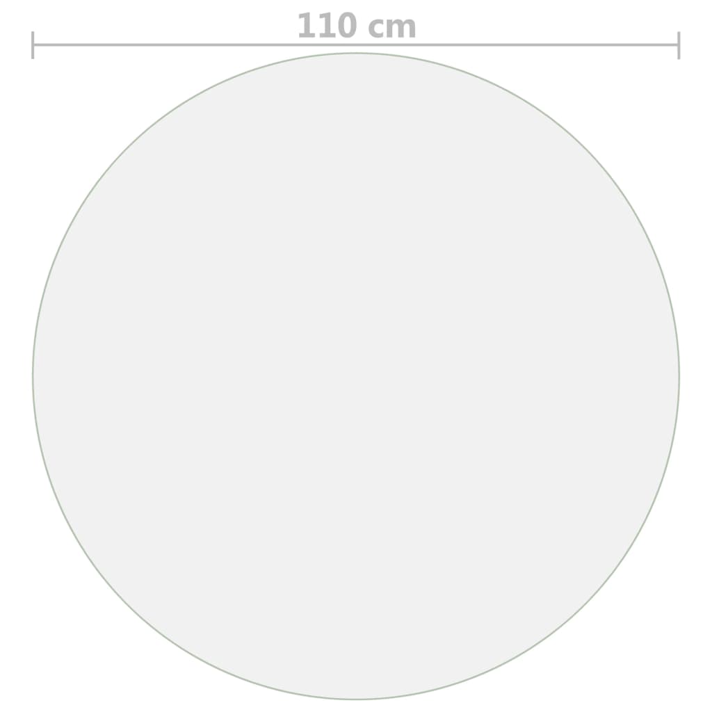 Tischfolie Matt Ø 110 cm 2 mm PVC