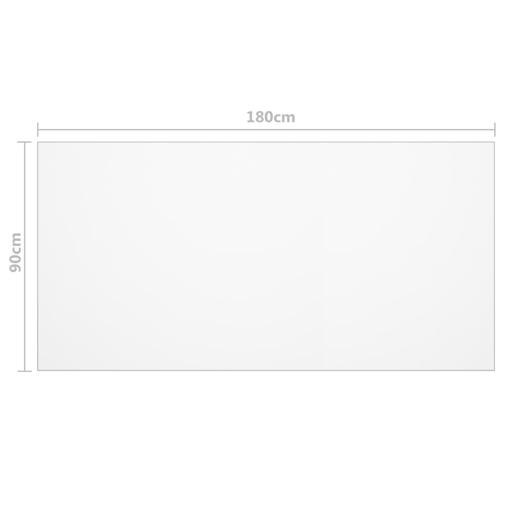 Tischfolie Transparent 180x90 cm 2 mm PVC