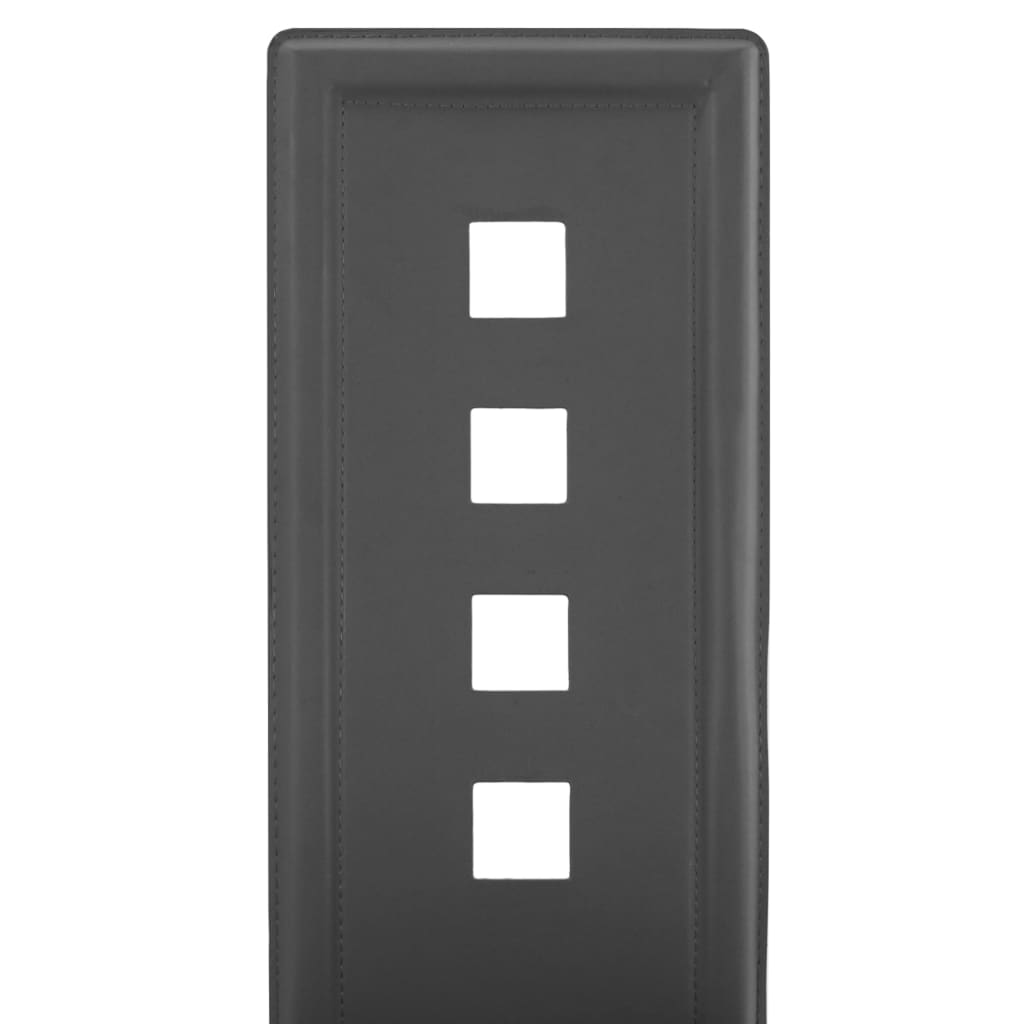 Esszimmerstühle 6 Stk. Grau Kunstleder