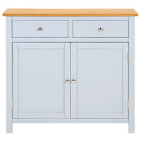 Thumbnail for Sideboard 90x33,5x83 cm Massivholz Eiche