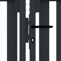 Thumbnail for Doppelflügel Zauntor Stahl 306x150 cm Anthrazit