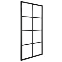 Thumbnail for Schiebetür Aluminium und ESG-Glas 90x205 cm Schwarz