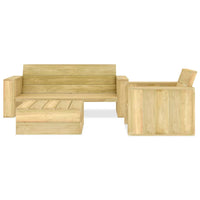 Thumbnail for 3-tlg. Garten-Lounge-Set Kiefernholz Imprägniert