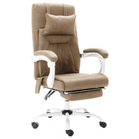 Thumbnail for Massage-Bürostuhl Taupe Stoff