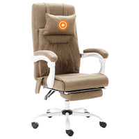 Thumbnail for Massage-Bürostuhl Taupe Stoff