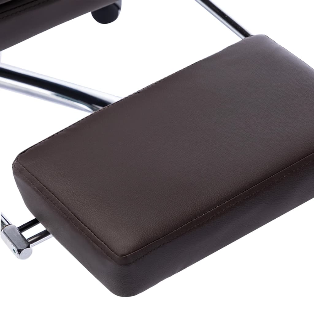 Massage-Bürostuhl Braun Kunstleder