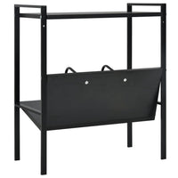 Thumbnail for Bücherregal 2 Regalböden Schwarz 52x28x59 cm Holzwerkstoff