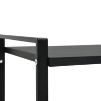 Thumbnail for Bücherregal 2 Regalböden Schwarz 52x28x59 cm Holzwerkstoff