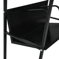 Thumbnail for Bücherregal 2 Regalböden Schwarz 52x28x59 cm Holzwerkstoff