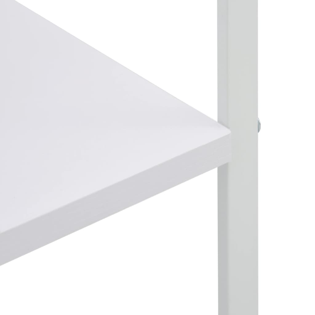 Mikrowellenregal Weiß 60x39,6x123 cm Holzwerkstoff