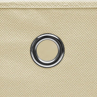 Thumbnail for Aufbewahrungsboxen 10 Stk. Creme 32x32x32 cm Stoff