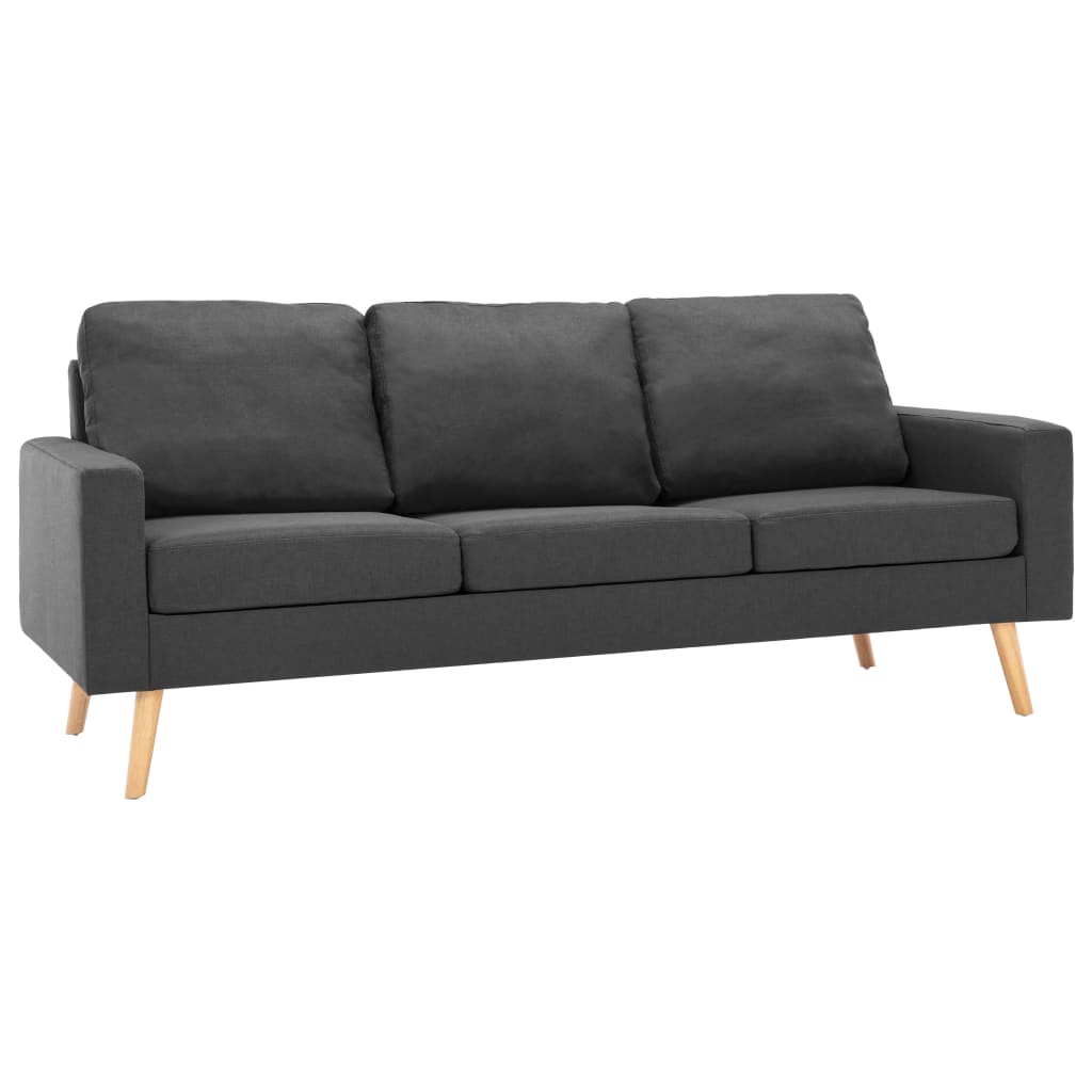 3-Sitzer-Sofa Dunkelgrau Stoff