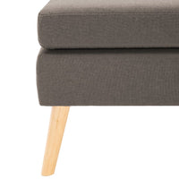 Thumbnail for Fußhocker Taupe Stoff