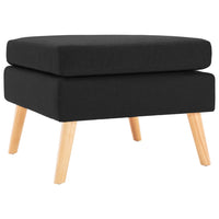 Thumbnail for Fußhocker Schwarz Stoff