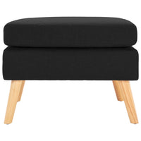 Thumbnail for Fußhocker Schwarz Stoff
