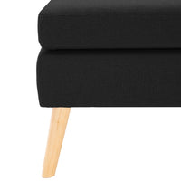 Thumbnail for Fußhocker Schwarz Stoff