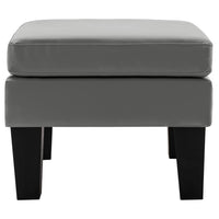 Thumbnail for Fußhocker Grau Kunstleder
