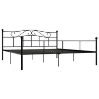 Thumbnail for Bettgestell Schwarz Metall 200×200 cm