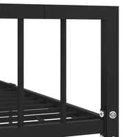 Thumbnail for Bettgestell Schwarz Metall 100 × 200 cm