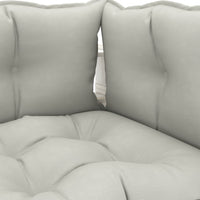 Thumbnail for Garten-Palettensofa 2-Sitzer mit Taupe-Kissen Holz