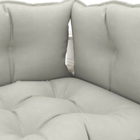 Thumbnail for 6-tlg. Garten-Lounge-Set Paletten mit Kissen in Taupe Holz