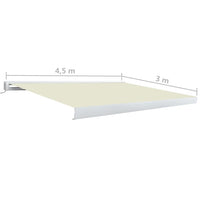 Thumbnail for Motorisierte Kassetten-Markise 450x300 cm Creme