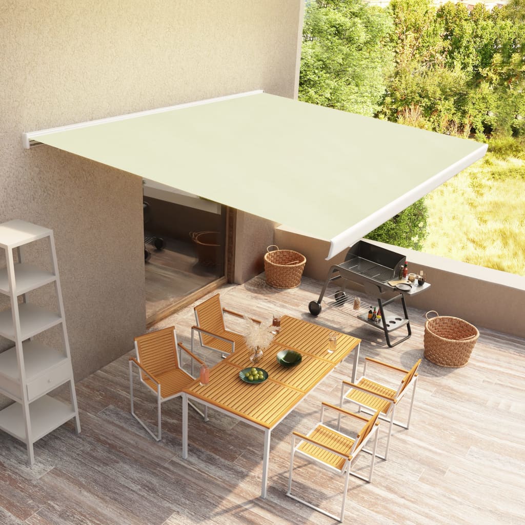 Motorisierte Kassetten-Markise 450x300 cm Creme