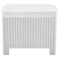 Thumbnail for Garten-Lounge-Set mit Auflagen 4-tlg. Kunststoff Weiß