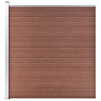 Thumbnail for WPC Zaun-Set 9 Quadrate + 1 Schräge 1657x186 cm Braun
