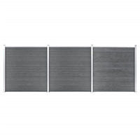 Thumbnail for Gartenzaun WPC 526x186 cm Grau