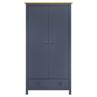 Thumbnail for Kleiderschrank mit 2 Türen Hill Grau 89x50x170 cm Kiefernholz
