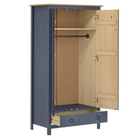 Thumbnail for Kleiderschrank mit 2 Türen Hill Grau 89x50x170 cm Kiefernholz
