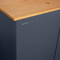 Thumbnail for Kleiderschrank mit 3 Türen Hill Grau 127x50x170 cm Kiefernholz