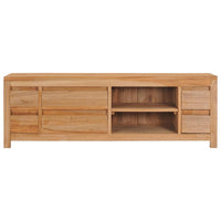 Thumbnail for TV-Schrank 120×30×40 cm Massivholz Teak