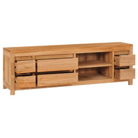 Thumbnail for TV-Schrank 120×30×40 cm Massivholz Teak