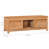 Thumbnail for TV-Schrank 100×30×35 cm Massivholz Teak