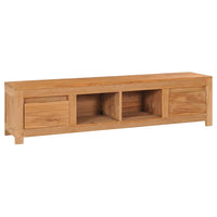 Thumbnail for TV-Schrank 135x30x35 cm Massivholz Teak